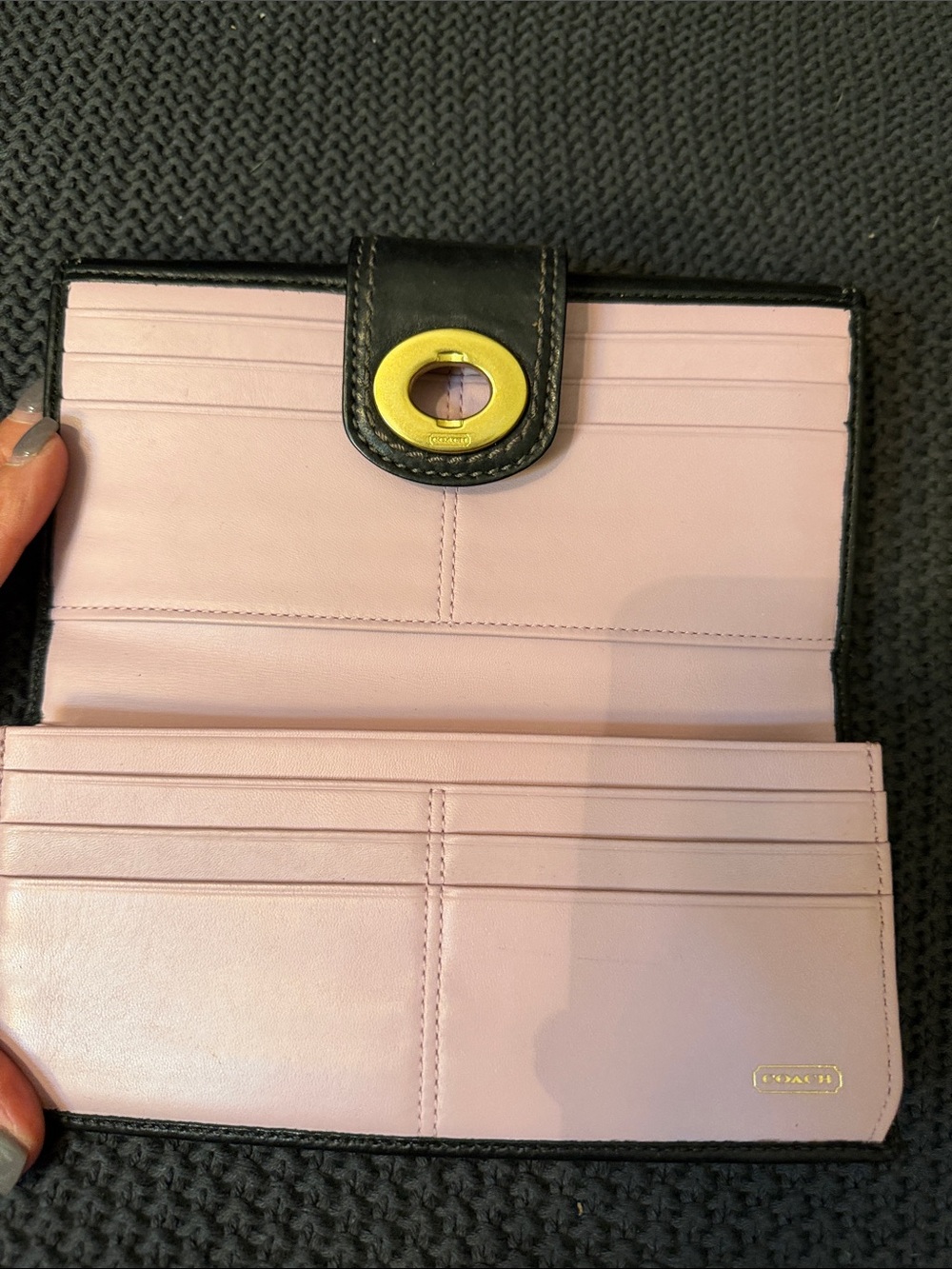 Coach Black Leather Full Size Wallet - Picture 6 of 9